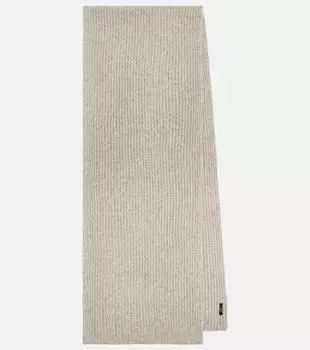 Роскошный кашемировый шарф Joseph, серебро