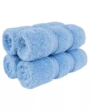 Роскошный комплект Edison из 4 предметов из 100% турецкого хлопка American Soft Linen, синий