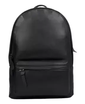 Роскошный кожаный рюкзак на широких лямках Estro, черный