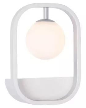 Роскошный настенный светильник Casa Padrino белый/серебристый 17,8 x 11 x В. 25 см - настенный светильник для гостиной