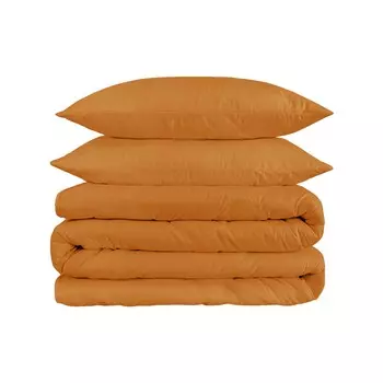 Роскошный однотонный пододеяльник из дышащего египетского хлопка повышенной плотности с плотностью 1200 нитей Superior, цвет Dijon