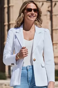 Роскошный пиджак Sosandar, белый