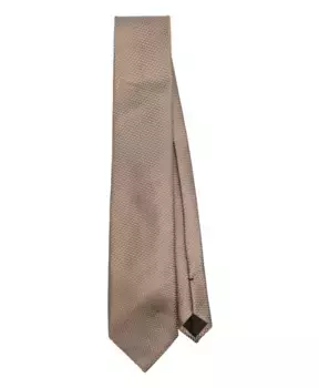 Роскошный шелковый галстук итальянского дизайна ste001sps74 Tom Ford, коричневый