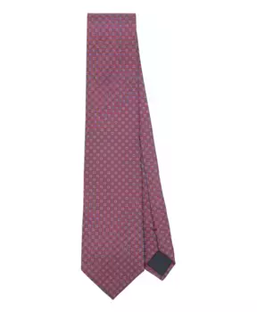 Роскошный шелковый галстук производства Италии. Corneliani, красный