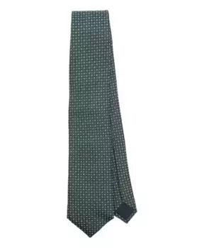 Роскошный шелковый галстук производства Италии. Corneliani, зеленый