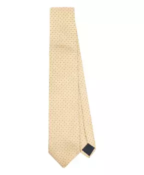 Роскошный шелковый галстук производства Италии. Corneliani, желтый