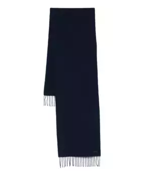 Роскошный шерстяной шарф производства Италии. Hugo Boss, синий