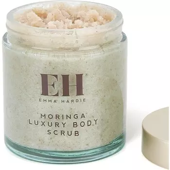 Роскошный скраб для тела Moringa 350 г - выводит токсины, отшелушивает кожу, натуральное смягчающее средство, придавая коже бархатистость и сияние, Emma Hardie
