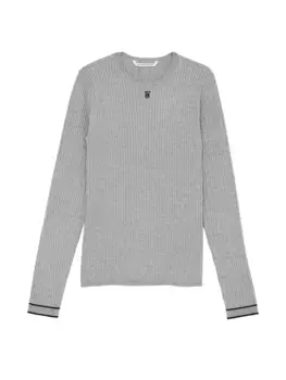 Роскошный свитер круглый вырез косой вязки Victoria'S Secret, цвет Heather Grey