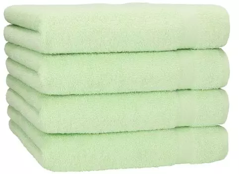 Ross Cashmere Feel 4 полотенца и 2 полотенца для душа — в наборе. Впитывающие и очень мягкие на ощупь, простые в уходе и приятные для кожи, с тонкой волнистой каймой. Betzshop, зеленый