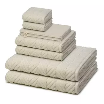 Ross Sensual Skin 2 х мытье, 2 х гостевой, 2 х душ, 2 х комплект полотенец махровая ткань, обработанная маслом алоэ вера, без химических добавок, с высокой впитывающей способностью и особенно простая в уходе., бежевый