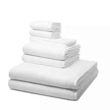 Ross Sensual Skin 2 х мытья, 2 х гостевой, 2 х душа, 2 х полотенца - в комплекте махровая ткань, очищенная маслом алоэ вера, без химических добавок, обладающая высокой впитывающей способностью и особенно простая в уходе., белый