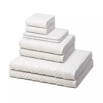 Ross Sensual Skin 2 x мытье, 2 x гостевой, 2 x душ, 2 x набор полотенец махровая ткань, обработанная маслом алоэ вера, без химических добавок, хорошо впитывающая и особенно простая в уходе, белый