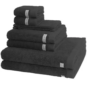 Ross Symphony 2 х стирки - 2 х гостей - 2 х душа - 2 х полотенца - в комплекте Современная молодая махровая серия, высокая впитываемость и ощущение пушистости, экологически чистое производство, серый