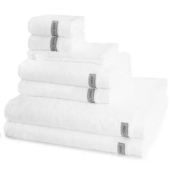 Ross Symphony 2 х стирки - 2 х гостей - 2 х душа - 2 х полотенца - в комплекте Современная молодая махровая серия, высокая впитываемость и ощущение пушистости, экологически чистое производство, белый
