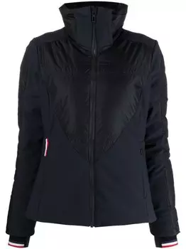 Rossignol пуховик со вставками и нашивкой-логотипом, черный