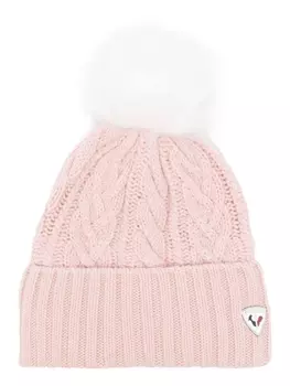 Rossignol шапка бини Mady фактурной вязки, розовый