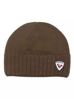 Rossignol шерстяная шапка бини с нашивкой-логотипом, зеленый