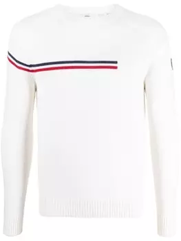 Rossignol свитер Odysseus с отделкой в полоску, белый