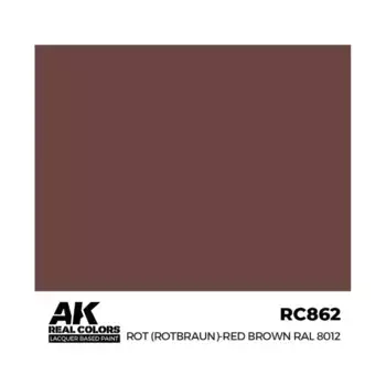 Рот (Rotbraun)-Красный (Red Brown) RAL 8012, Paint - Real Color, Dropper Bottles (AK-Interactive)