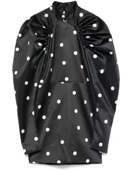 ROTATE BIRGER CHRISTENSEN атласное платье мини, черный