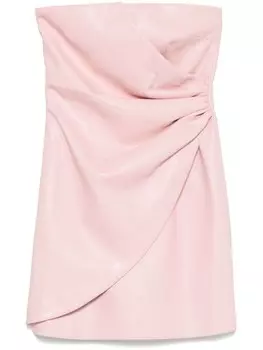 ROTATE BIRGER CHRISTENSEN драпированное платье мини, розовый