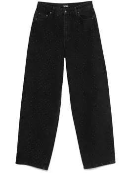 ROTATE BIRGER CHRISTENSEN джинсы с завышенной талией, серый