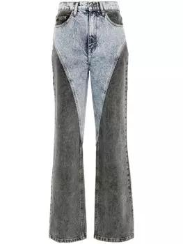 ROTATE BIRGER CHRISTENSEN джинсы в технике пэчворк, синий