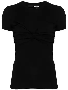 ROTATE BIRGER CHRISTENSEN футболка с узором-узлом, черный