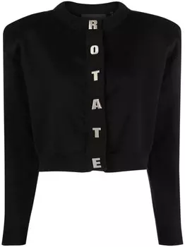 ROTATE BIRGER CHRISTENSEN кардиган с логотипом, черный