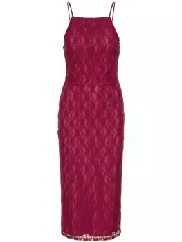 ROTATE BIRGER CHRISTENSEN кружевное макси платье, красный