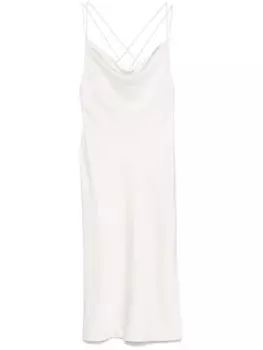 ROTATE BIRGER CHRISTENSEN платье-комбинация миди, нейтральный цвет