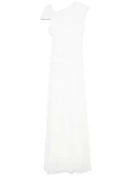 ROTATE BIRGER CHRISTENSEN платье макси асимметричного кроя, белый