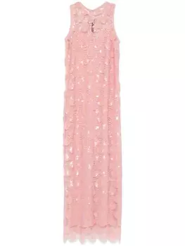 ROTATE BIRGER CHRISTENSEN платье макси без рукавов, розовый