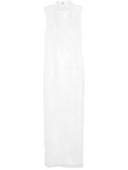 ROTATE BIRGER CHRISTENSEN платье макси с пайетками, белый
