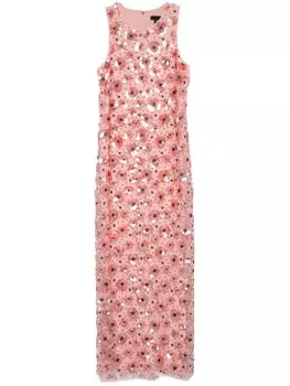 ROTATE BIRGER CHRISTENSEN платье макси с пайетками, розовый