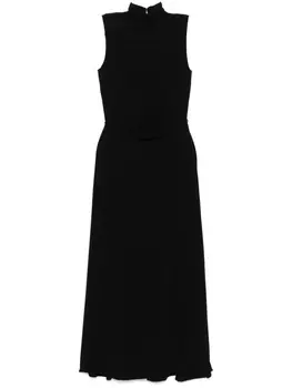 ROTATE BIRGER CHRISTENSEN платье макси с цветочной аппликацией, черный