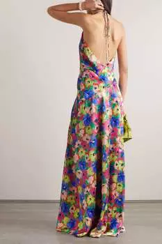 ROTATE BIRGER CHRISTENSEN платье макси Shalonda с цветочным принтом, розовый