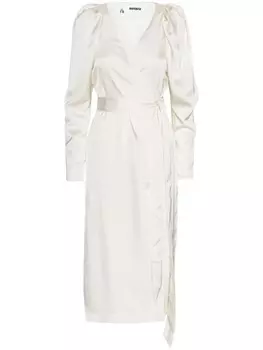 ROTATE BIRGER CHRISTENSEN платье миди с запахом, белый
