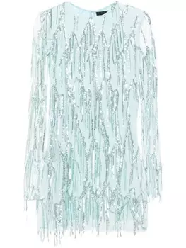 ROTATE BIRGER CHRISTENSEN платье мини с длинными рукавами, синий