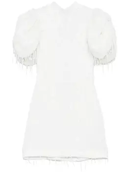 ROTATE BIRGER CHRISTENSEN платье мини с объемными рукавами, белый