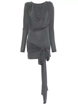 ROTATE BIRGER CHRISTENSEN платье мини Waterfall, серый