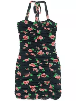 ROTATE BIRGER CHRISTENSEN шифоновое платье мини, синий