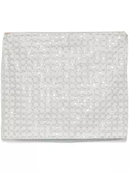 ROTATE BIRGER CHRISTENSEN юбка мини с бисером, синий