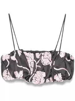 ROTATE BIRGER CHRISTENSEN укороченный топ, серый