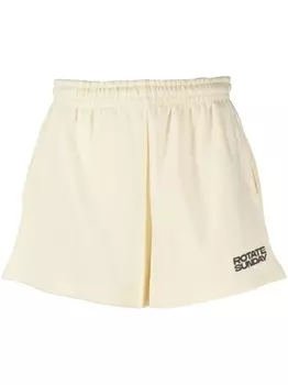 ROTATE шорты с эластичным поясом и логотипом, желтый