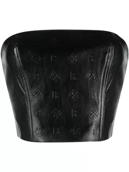 ROTATE укороченный топ с тисненым логотипом, черный