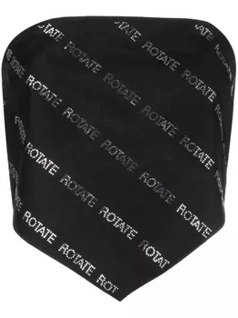 ROTATE укороченный топ со стразами, черный