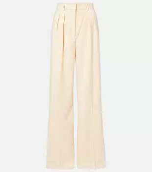 Роуэн брюки с высокой талией и широкими штанинами Rebecca Vallance, кремовый