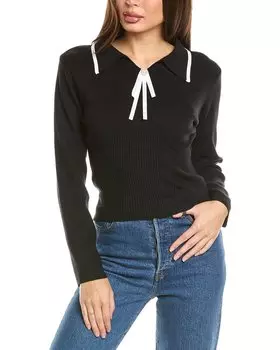 & Rouge Bow Свитер, черный